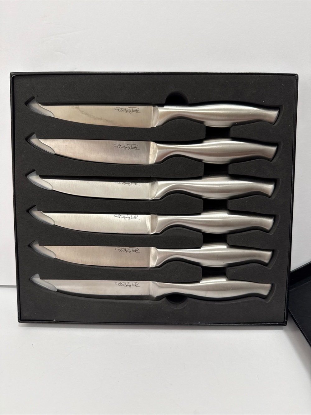 New Wolfgang Puck steak knife set stainless steel set of 6